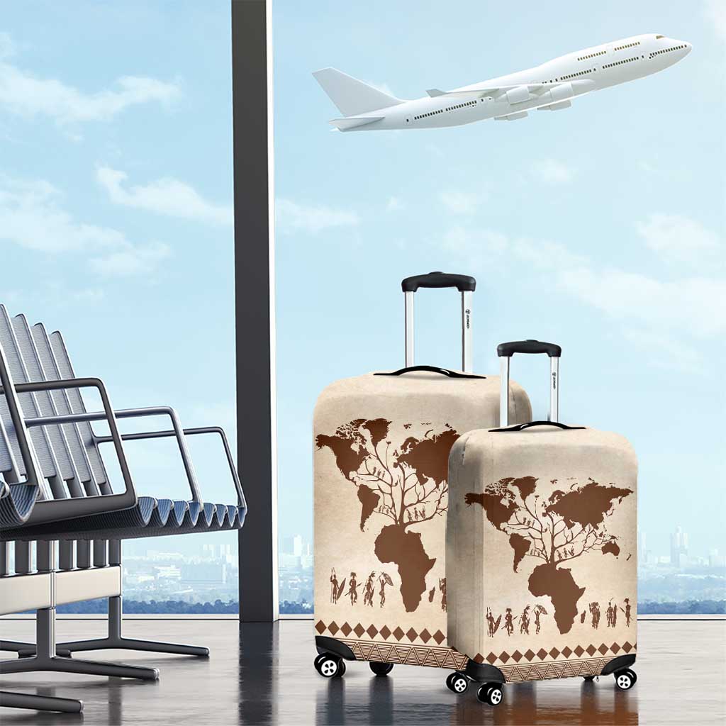 Root Africa Luggage Cover African Map