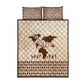 Root Africa Quilt Bed Set African Map