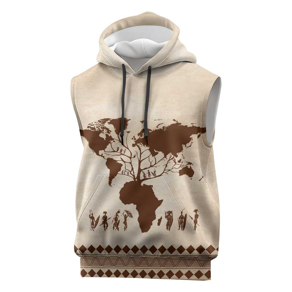 Root Africa Sleeveless Hoodie African Map - African Pride