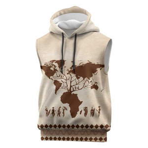 Root Africa Sleeveless Hoodie African Map - African Pride