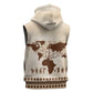 Root Africa Sleeveless Zip Hoodie African Map - African Pride