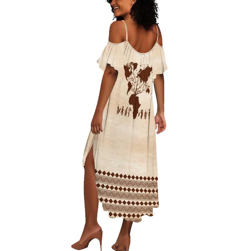 Root Africa Summer Maxi Dress African Map