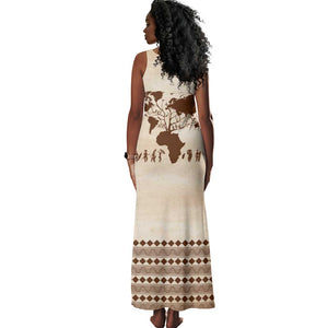 Root Africa Tank Maxi Dress African Map