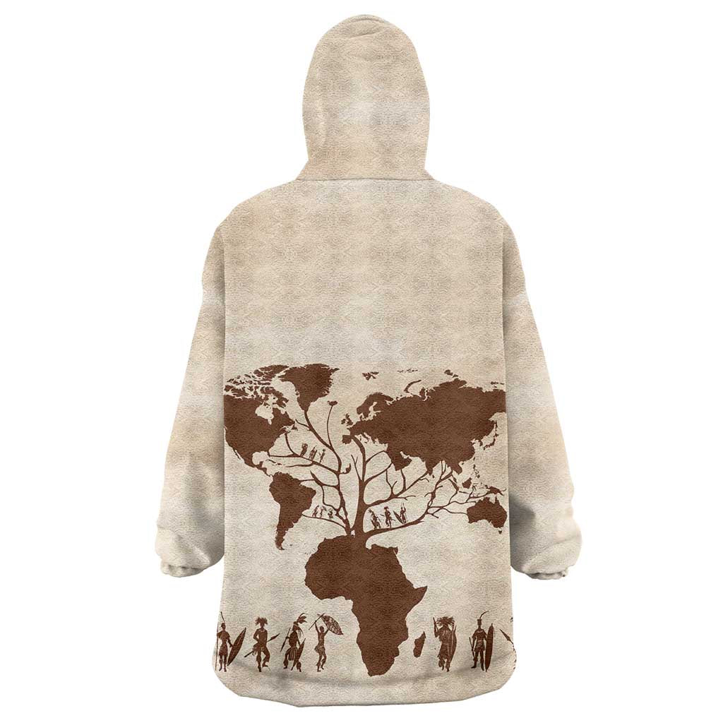 Root Africa Wearable Blanket Hoodie African Map