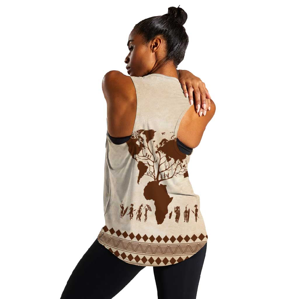 Root Africa Women Racerback Tank African Map