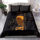 Personalized Beautiful Black Girl Bedding Set - Women of Africa Design