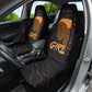 Personalized Beautiful Black Girl Car Seat Cover - Women of Africa Design
