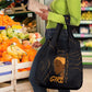 Personalized Beautiful Black Girl Grocery Bag - Women of Africa Design