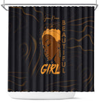 Personalized Beautiful Black Girl Shower Curtain - Women of Africa Design