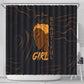 Personalized Beautiful Black Girl Shower Curtain - Women of Africa Design