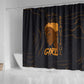 Personalized Beautiful Black Girl Shower Curtain - Women of Africa Design