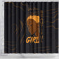 Personalized Beautiful Black Girl Shower Curtain - Women of Africa Design