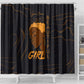 Personalized Beautiful Black Girl Shower Curtain - Women of Africa Design