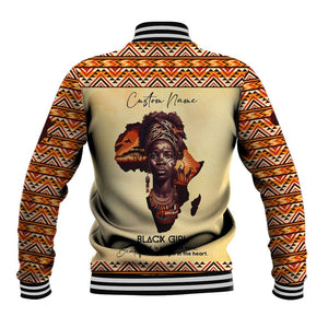 Love Africa Baseball Jacket - Personalized Beautiful Black Girl DT02