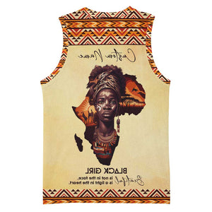 Love Africa Basketball Jersey - Personalized Beautiful Black Girl - African Pride