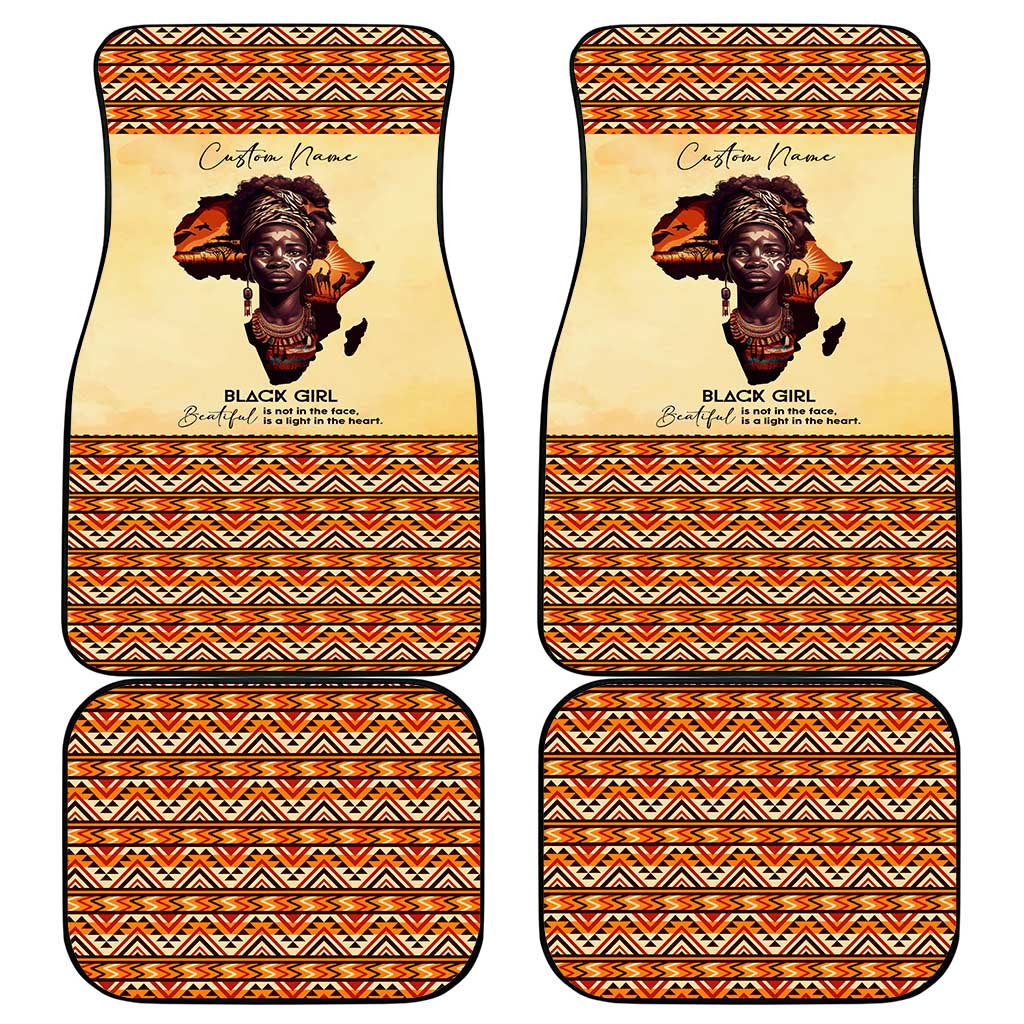 Love Africa Car Mats - Personalized Beautiful Black Girl
