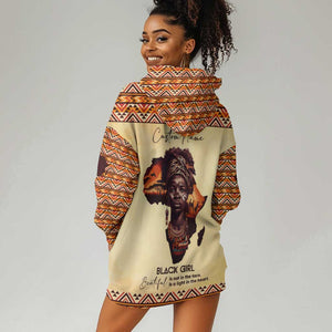 Love Africa Hoodie Dress - Personalized Beautiful Black Girl