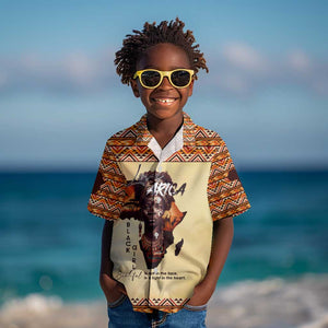 Love Africa Kid Hawaiian Shirt - Personalized Beautiful Black Girl