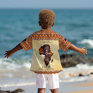 Love Africa Kid Hawaiian Shirt - Personalized Beautiful Black Girl