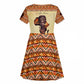 Love Africa Kid Short Sleeve Dress - Personalized Beautiful Black Girl