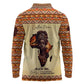 Love Africa Long Sleeve Polo Shirt - Personalized Beautiful Black Girl