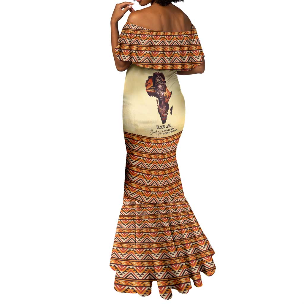 Love Africa Mermaid Dress - Personalized Beautiful Black Girl