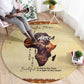 Love Africa Round Carpet - Personalized Beautiful Black Girl