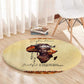 Love Africa Round Carpet - Personalized Beautiful Black Girl