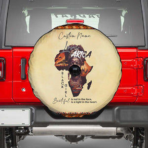 Love Africa Spare Tire Cover - Personalized Beautiful Black Girl