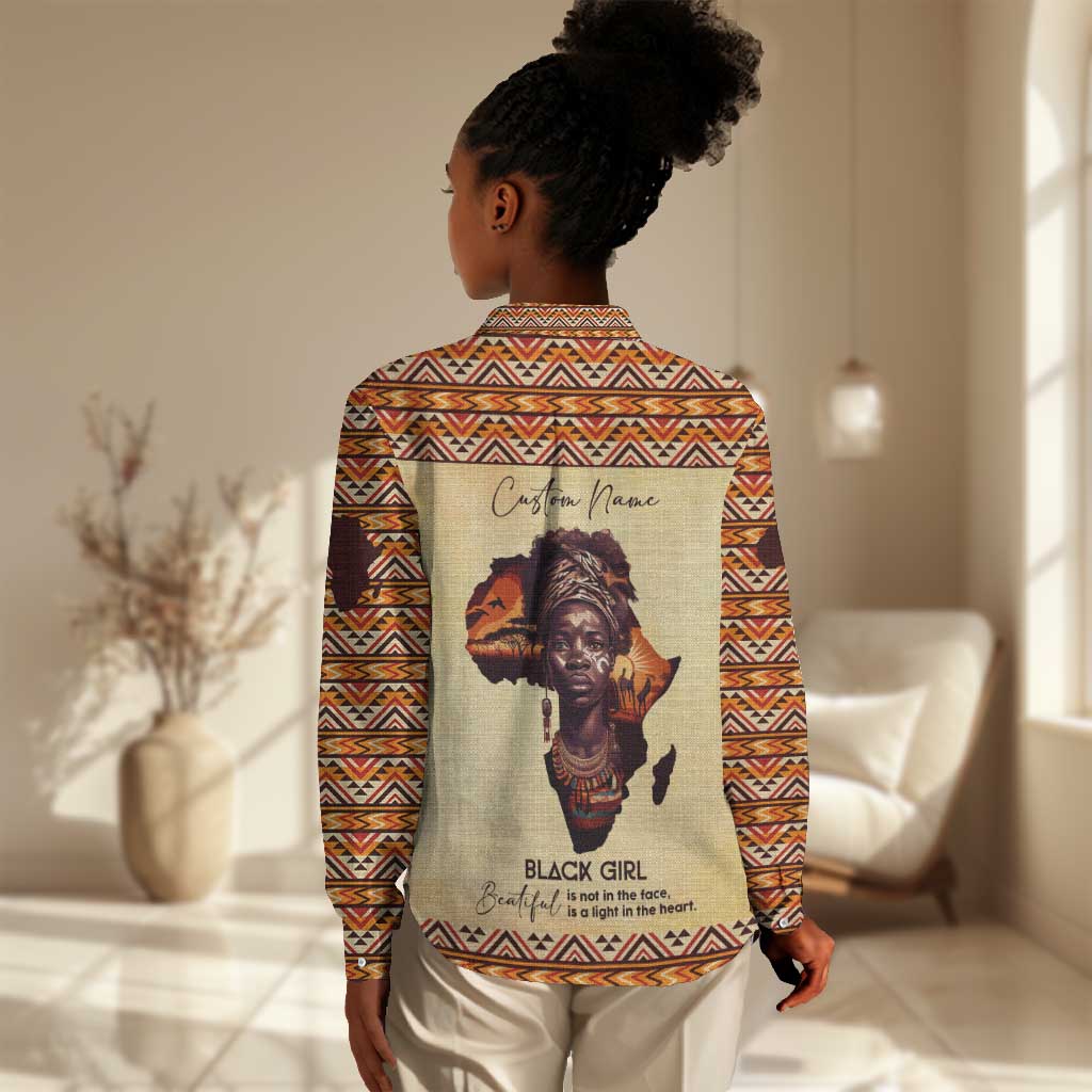 Love Africa Women Casual Shirt - Personalized Beautiful Black Girl DT02