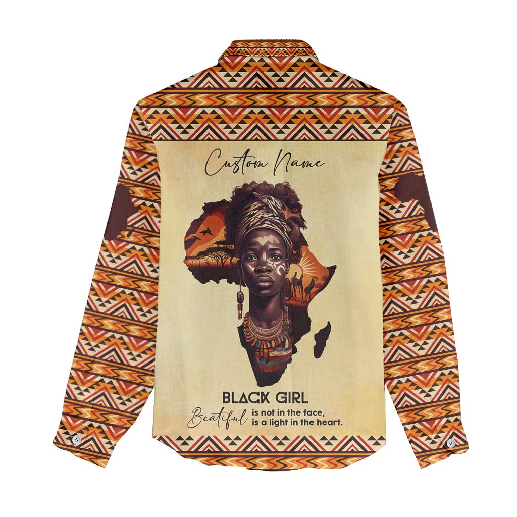 Love Africa Women Casual Shirt - Personalized Beautiful Black Girl DT02