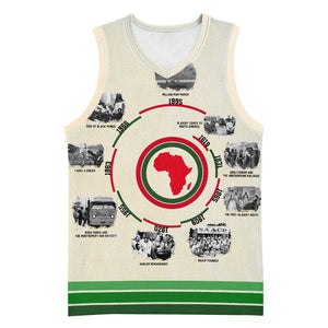 Black History Milestones - African Timeline Basketball Jersey - African Pride