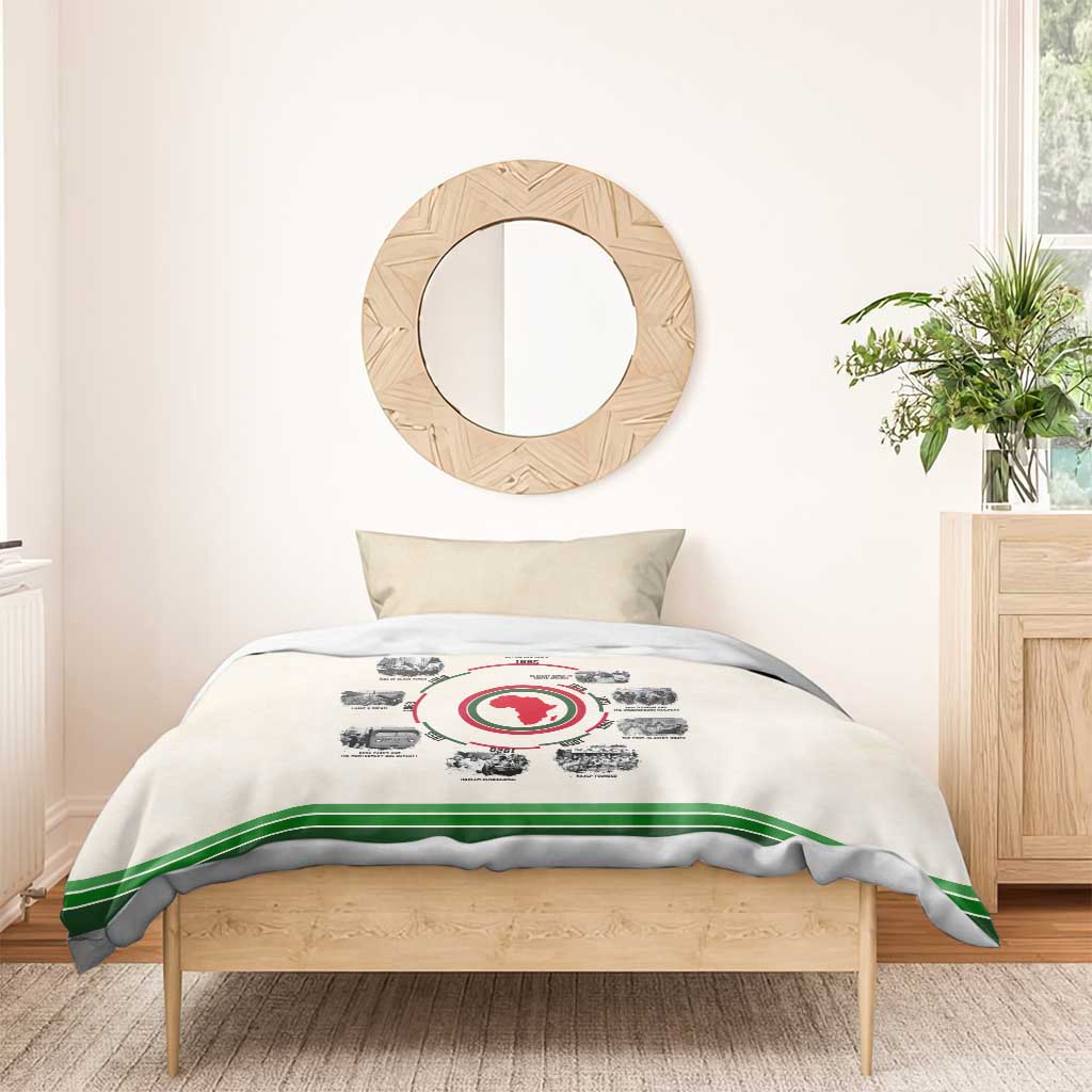 Black History Milestones - African Timeline Bedding Set