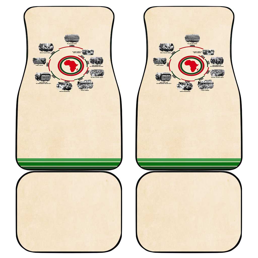 Black History Milestones - African Timeline Car Mats
