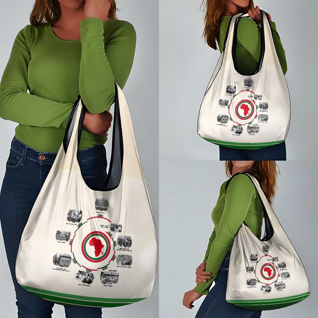 Black History Milestones - African Timeline Grocery Bag
