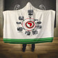 Black History Milestones - African Timeline Hooded Blanket