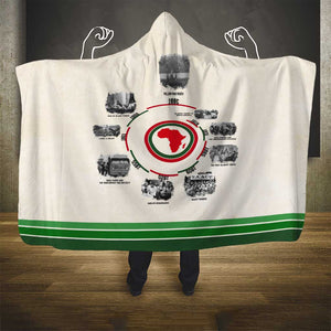 Black History Milestones - African Timeline Hooded Blanket