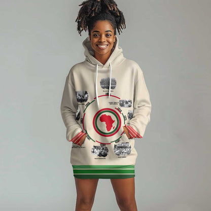 Black History Milestones - African Timeline Hoodie Dress