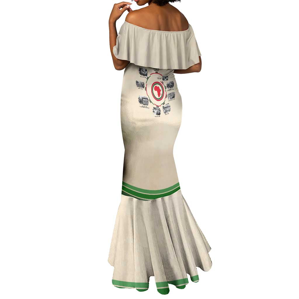 Black History Milestones - African Timeline Mermaid Dress