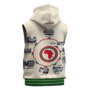 Black History Milestones - African Timeline Sleeveless Hoodie - African Pride