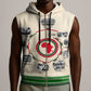 Black History Milestones - African Timeline Sleeveless Zip Hoodie - African Pride