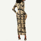 Civil Rights Leaders Long Sleeve Bodycon Dress African-American DT02