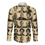 Civil Rights Leaders Long Sleeve Button Shirt African-American