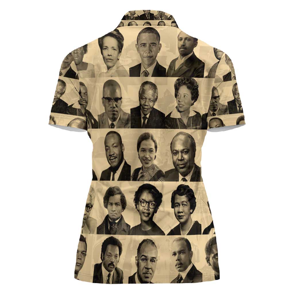 Civil Rights Leaders Women Polo Shirt African-American