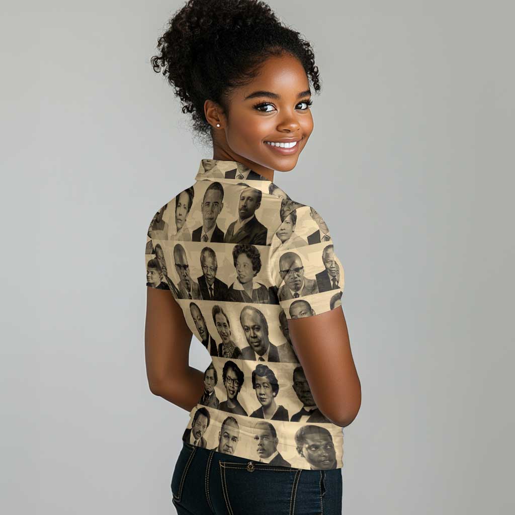 Civil Rights Leaders Women Polo Shirt African-American