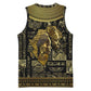 Egypt Pharaoh Basketball Jersey Egyptian Hieroglyphs and Symbols - African Pride