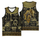 Egypt Pharaoh Basketball Jersey Egyptian Hieroglyphs and Symbols - African Pride