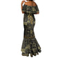 Egypt Pharaoh Mermaid Dress Egyptian Hieroglyphs and Symbols