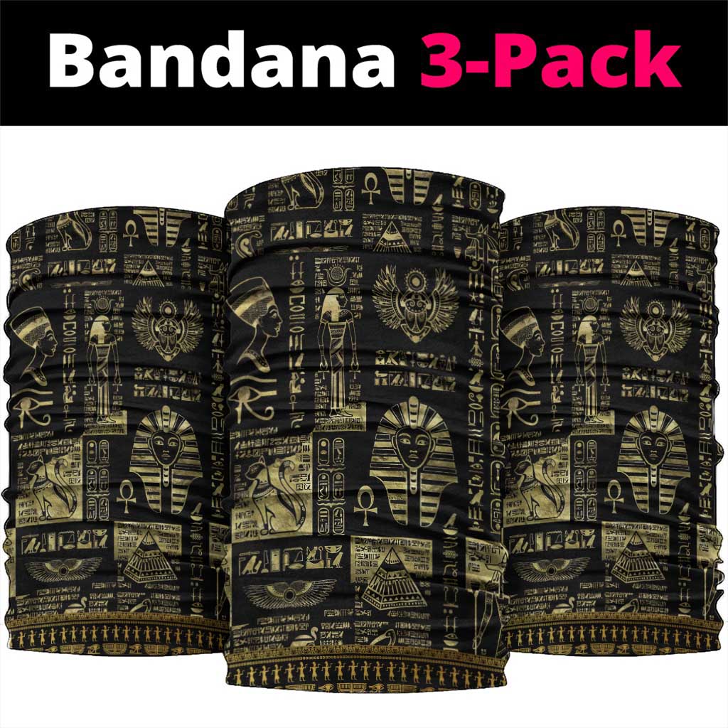 Egypt Pharaoh Neck Gaiter Egyptian Hieroglyphs and Symbols - African Pride