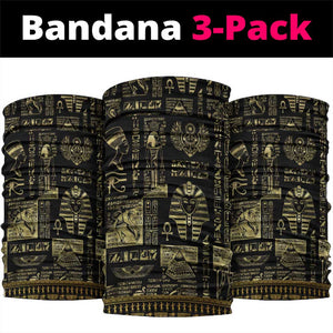 Egypt Pharaoh Neck Gaiter Egyptian Hieroglyphs and Symbols - African Pride